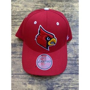 NWT NEW Zephyr Louisville Cardinals NCAA Basketball Football Snapback Red Hat